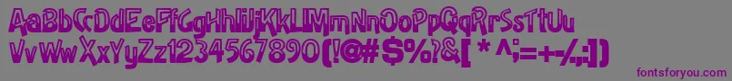 HalfbakedsskBold Font – Purple Fonts on Gray Background