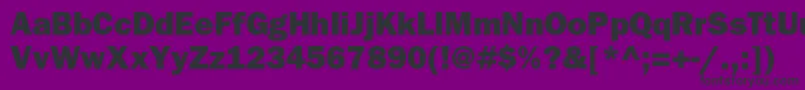 ItcfranklingothicstdHvy Font – Black Fonts on Purple Background