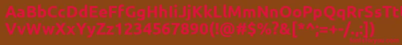 UbuntuBold Font – Red Fonts on Brown Background