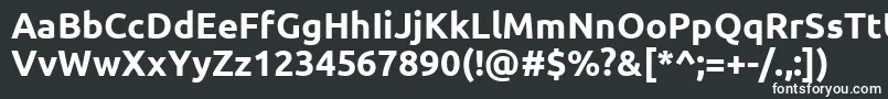 UbuntuBold Font – White Fonts on Black Background