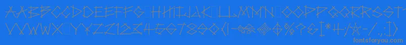 Police TagLetPlain.1.0 – polices grises sur fond bleu