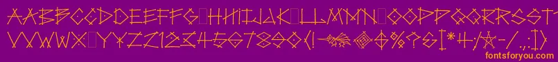 fuente TagLetPlain.1.0 – Fuentes Naranjas Sobre Fondo Morado