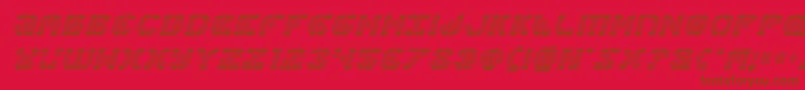Шрифт Zoomrunnergradital – коричневые шрифты на красном фоне