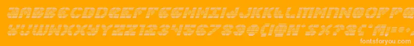 Zoomrunnergradital Font – Pink Fonts on Orange Background