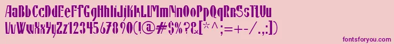 IsildaLtRegularAlternate Font – Purple Fonts on Pink Background