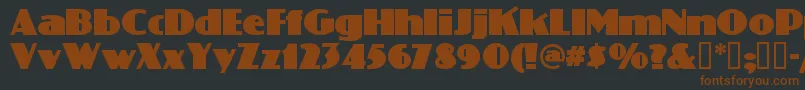 More about Phattphreddy Font Phattphreddy Font – Brown Fonts on Black Background