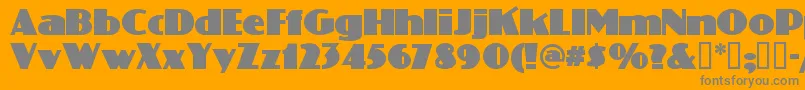 Phattphreddy-Schriftart – Graue Schriften auf orangefarbenem Hintergrund