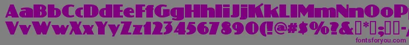 Phattphreddy Font – Purple Fonts on Gray Background