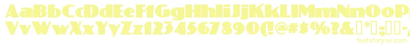 Phattphreddy-Schriftart – Gelbe Schriften