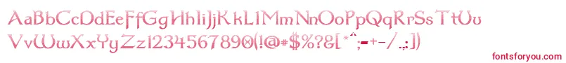 Dum3cud Font – Red Fonts on White Background