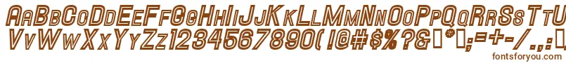 HallandaleInlineScIt.Jl Font – Brown Fonts