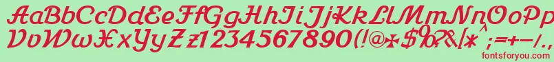Stein1Db Font – Red Fonts on Green Background
