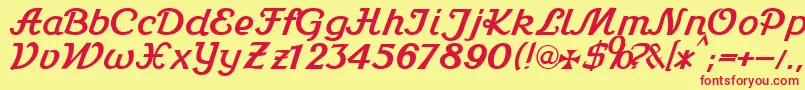 Stein1Db Font – Red Fonts on Yellow Background