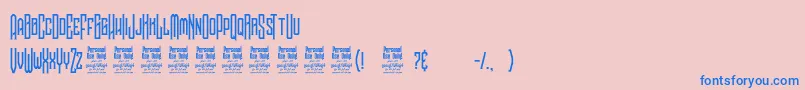 NoggovosoPersonalUse Font – Blue Fonts on Pink Background