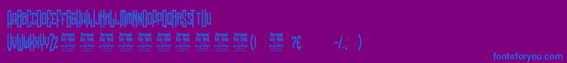 NoggovosoPersonalUse Font – Blue Fonts on Purple Background