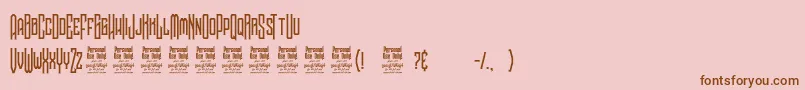 NoggovosoPersonalUse Font – Brown Fonts on Pink Background