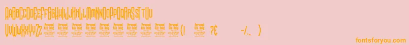 NoggovosoPersonalUse Font – Orange Fonts on Pink Background