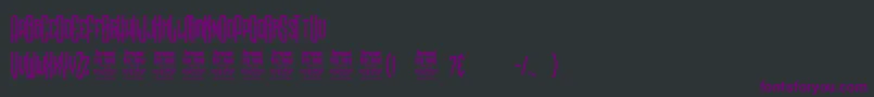 Шрифт NoggovosoPersonalUse – фиолетовые шрифты на чёрном фоне