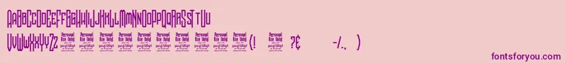 NoggovosoPersonalUse Font – Purple Fonts on Pink Background