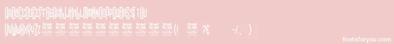 NoggovosoPersonalUse Font – White Fonts on Pink Background