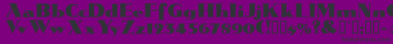 JanwoodsskBold Font – Black Fonts on Purple Background