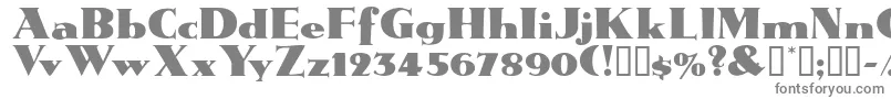 JanwoodsskBold-fontti – harmaat kirjasimet valkoisella taustalla