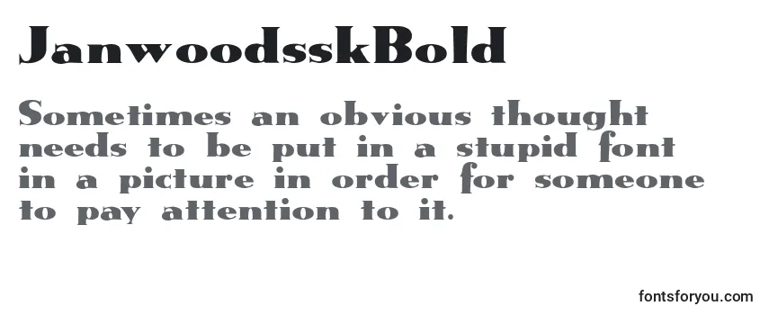 JanwoodsskBold Font