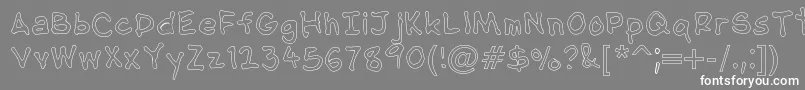 Подробнее о шрифте NipcensHandwritingOutline Шрифт NipcensHandwritingOutline – белые шрифты на сером фоне