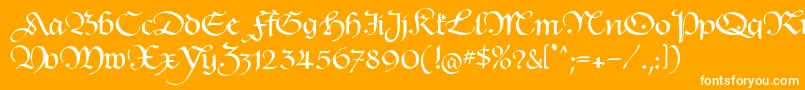 HentimpsCirclet Font – White Fonts on Orange Background