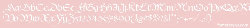 HentimpsCirclet Font – White Fonts on Pink Background