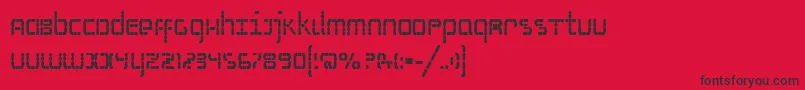 SSelfismBold Font – Black Fonts on Red Background