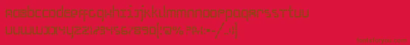 SSelfismBold Font – Brown Fonts on Red Background