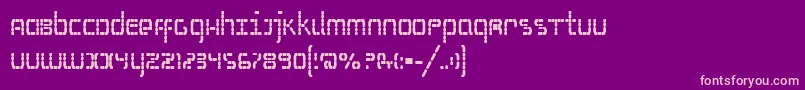 fuente SSelfismBold – Fuentes Rosadas Sobre Fondo Morado