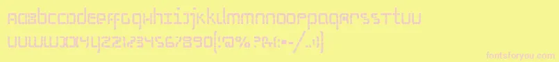 Шрифт SSelfismBold – розовые шрифты на жёлтом фоне