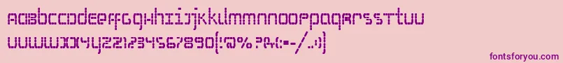 SSelfismBold-Schriftart – Violette Schriften auf rosa Hintergrund