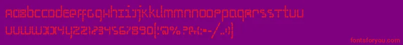 SSelfismBold Font – Red Fonts on Purple Background