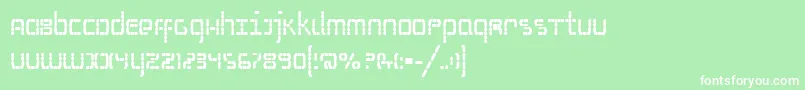 SSelfismBold Font – White Fonts on Green Background