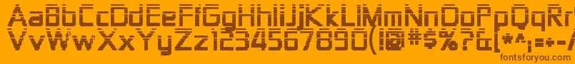 More about Zekton ffy Font Zekton ffy Font – Brown Fonts on Orange Background