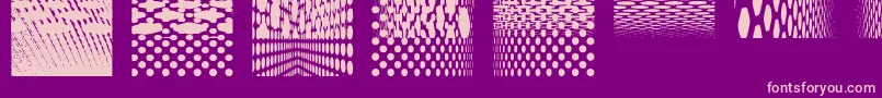 Kleinkarpets1 Font – Pink Fonts on Purple Background