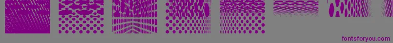 Kleinkarpets1 Font – Purple Fonts on Gray Background