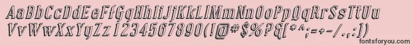 Coving14 Font – Black Fonts on Pink Background