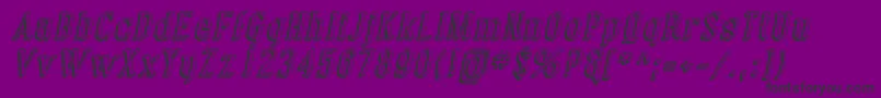 Coving14-Schriftart – Schwarze Schriften auf violettem Hintergrund