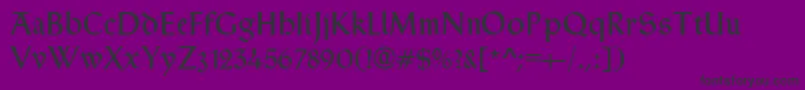 TypographerRotundaAlt-fontti – mustat fontit violetilla taustalla