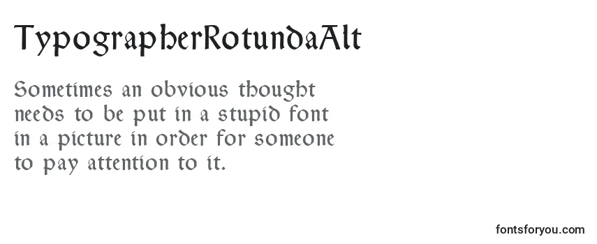 TypographerRotundaAlt-fontti