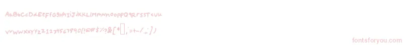 Cantreach Font – Pink Fonts on White Background
