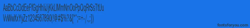 フォントPragmaticactt40n – 黒い文字の青い背景