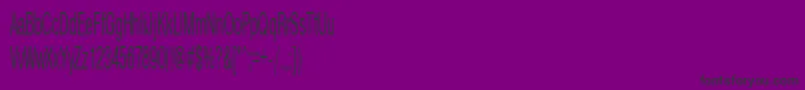 Fonte Pragmaticactt40n – fontes pretas em um fundo violeta