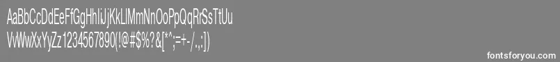 Pragmaticactt40n Font – White Fonts on Gray Background
