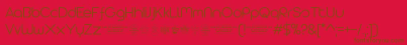 Arista2.0alternateLighttrial Font – Brown Fonts on Red Background