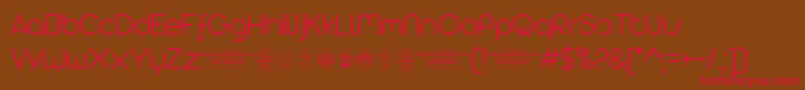 Arista2.0alternateLighttrial Font – Red Fonts on Brown Background
